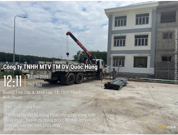 Thi công PCCC Trại Tạm giam C.A Tỉnh Bình Phước