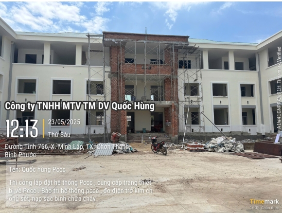 Thi công PCCC Trại Tạm giam C.A Tỉnh Bình Phước