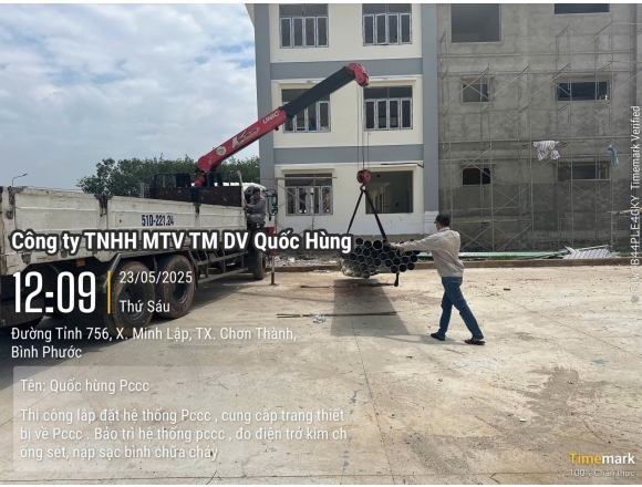 Thi công PCCC Trại Tạm giam C.A Tỉnh Bình Phước