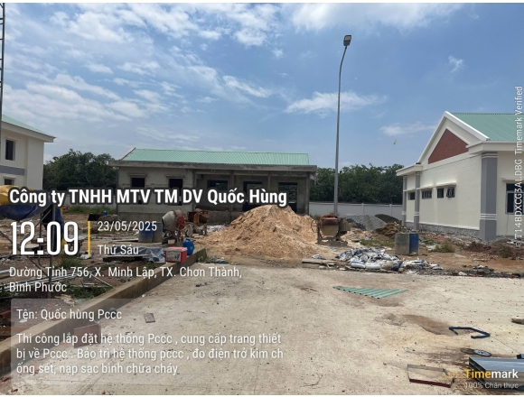 Thi công PCCC Trại Tạm giam C.A Tỉnh Bình Phước