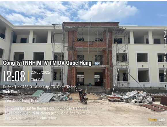 Thi công PCCC Trại Tạm giam C.A Tỉnh Bình Phước