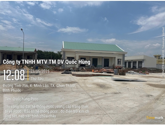 Thi công PCCC Trại Tạm giam C.A Tỉnh Bình Phước