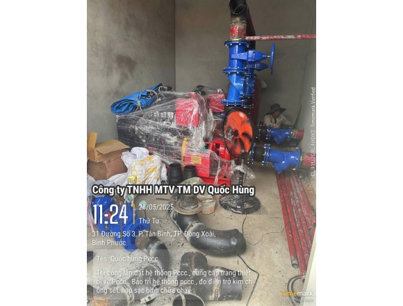 Thi công PCCC Trại Tạm giam C.A Tỉnh Bình Phước