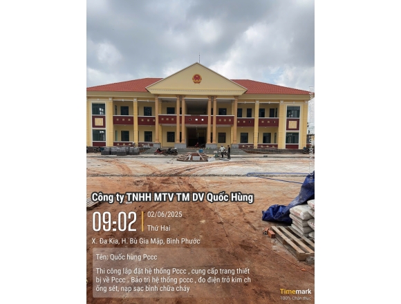 Thi công PCCC Uỷ ban Nhân dân Xã Dakia huyện Bù Gia Mập