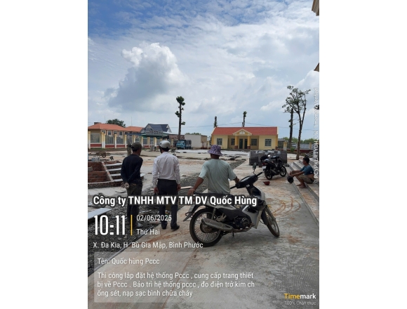 Thi công PCCC Uỷ ban Nhân dân Xã Dakia huyện Bù Gia Mập