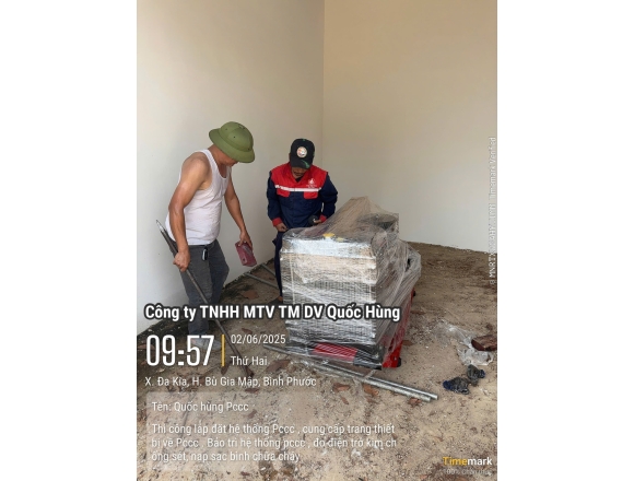 Thi công PCCC Uỷ ban Nhân dân Xã Dakia huyện Bù Gia Mập