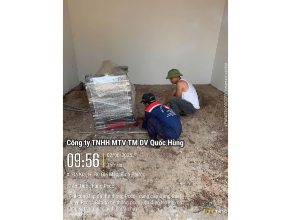 Thi công PCCC Uỷ ban Nhân dân Xã Dakia huyện Bù Gia Mập