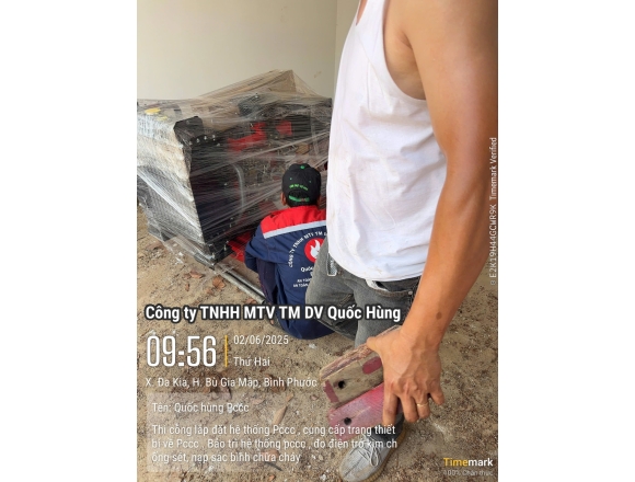 Thi công PCCC Uỷ ban Nhân dân Xã Dakia huyện Bù Gia Mập