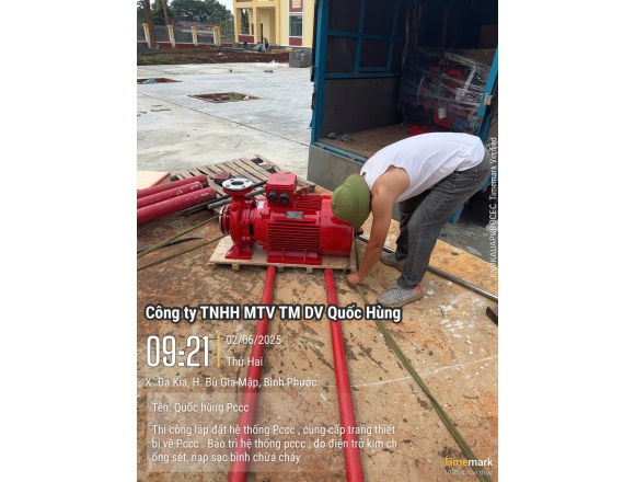 Thi công PCCC Uỷ ban Nhân dân Xã Dakia huyện Bù Gia Mập