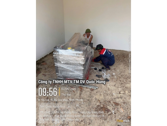 Thi công PCCC Uỷ ban Nhân dân Xã Dakia huyện Bù Gia Mập