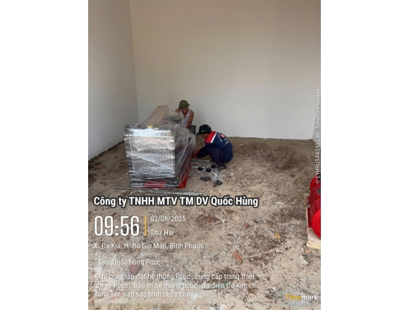 Thi công PCCC Uỷ ban Nhân dân Xã Dakia huyện Bù Gia Mập