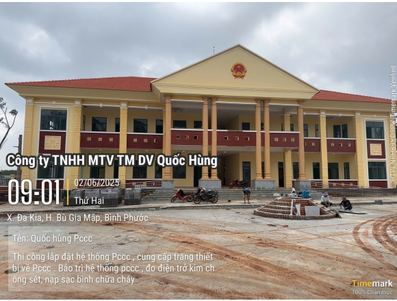 Thi công PCCC Uỷ ban Nhân dân Xã Dakia huyện Bù Gia Mập