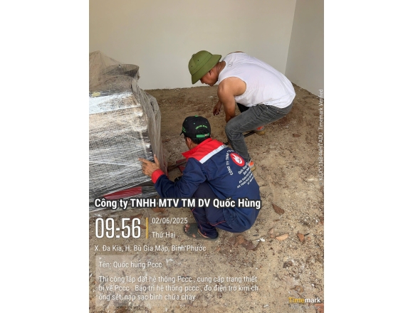 Thi công PCCC Uỷ ban Nhân dân Xã Dakia huyện Bù Gia Mập