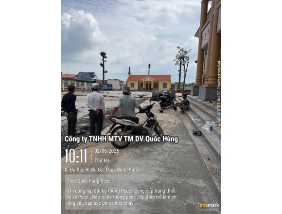 Thi công PCCC Uỷ ban Nhân dân Xã Dakia huyện Bù Gia Mập