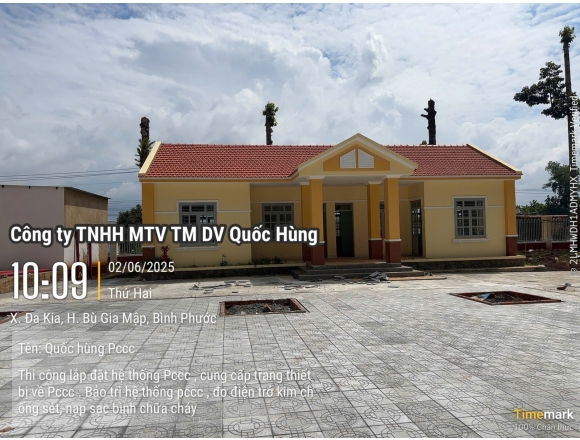 Thi công PCCC Uỷ ban Nhân dân Xã Dakia huyện Bù Gia Mập