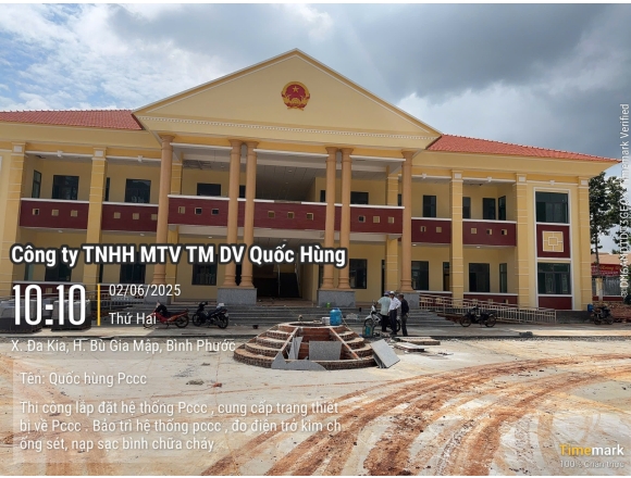 Thi công PCCC Uỷ ban Nhân dân Xã Dakia huyện Bù Gia Mập