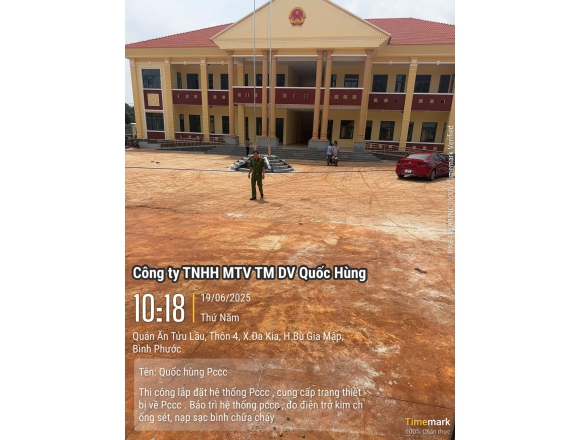 Thi công PCCC Uỷ ban Nhân dân Xã Dakia huyện Bù Gia Mập