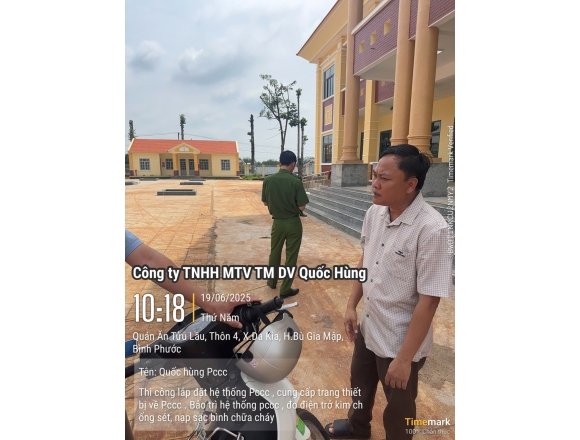 Thi công PCCC Uỷ ban Nhân dân Xã Dakia huyện Bù Gia Mập