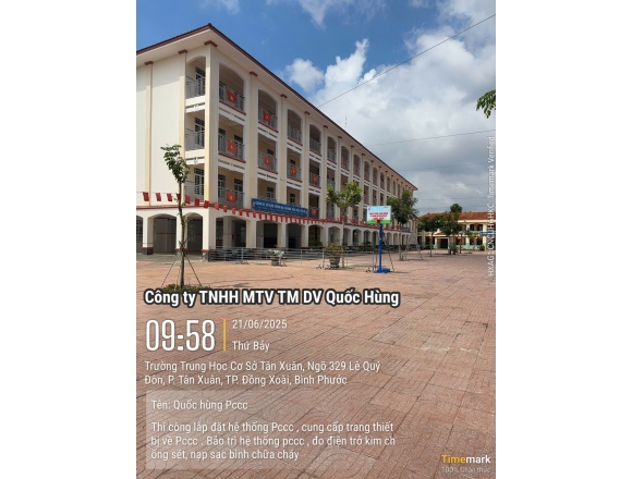 PCCC cho Trường Trung học Cơ sở Tân Xuân-Bình Phước