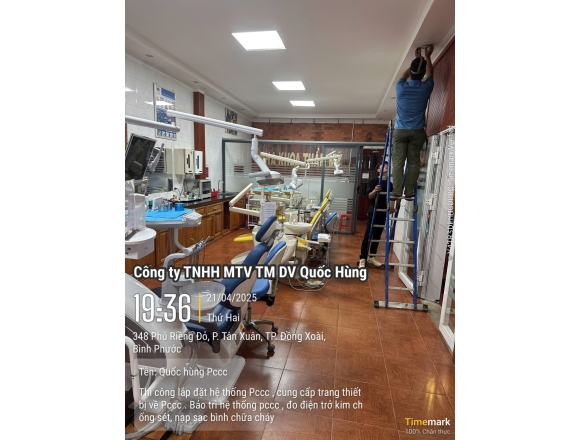 Thi công PCCC phòng khám Đa khoa Tâm Đức-Bình Phước