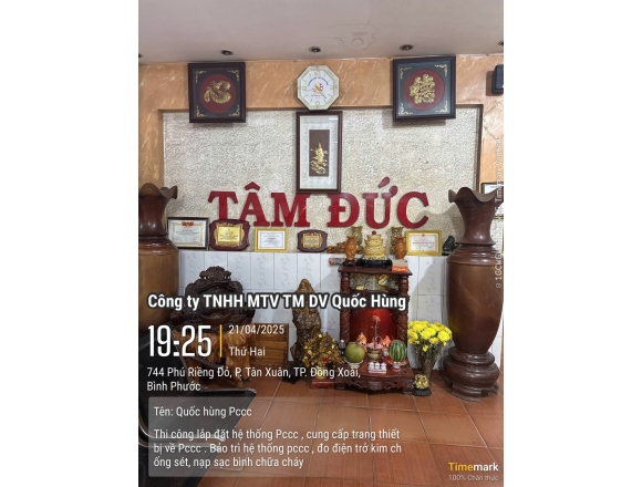 Thi công PCCC phòng khám Đa khoa Tâm Đức-Bình Phước