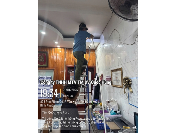 Thi công PCCC phòng khám Đa khoa Tâm Đức-Bình Phước