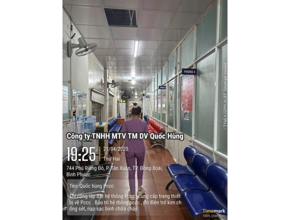 Thi công PCCC phòng khám Đa khoa Tâm Đức-Bình Phước