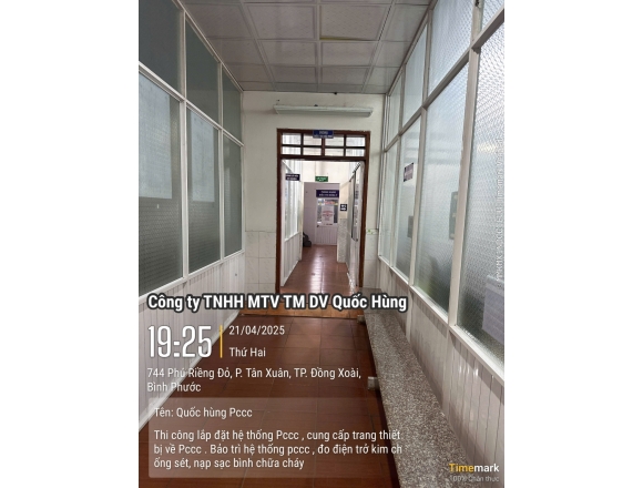 Thi công PCCC phòng khám Đa khoa Tâm Đức-Bình Phước
