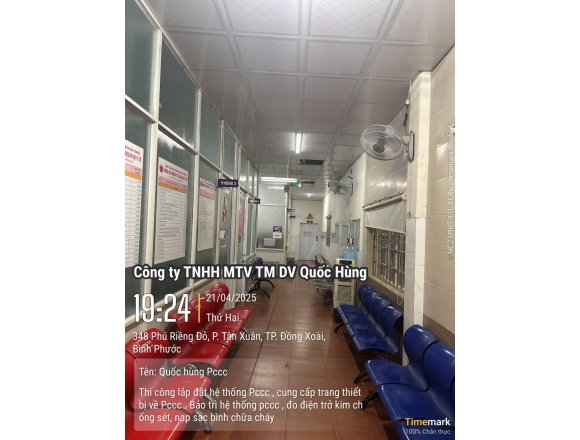 Thi công PCCC phòng khám Đa khoa Tâm Đức-Bình Phước