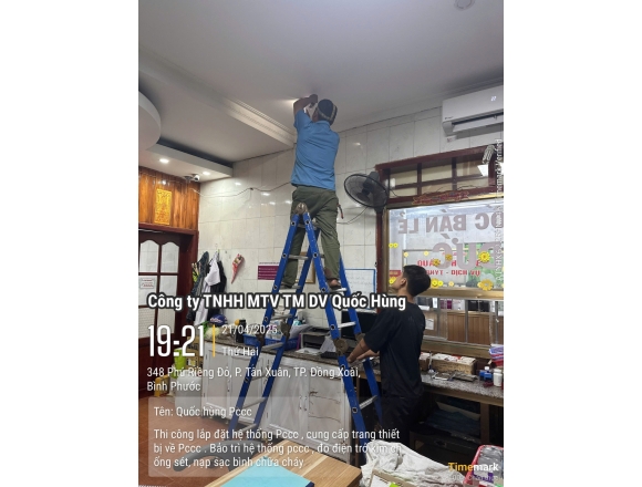 Thi công PCCC phòng khám Đa khoa Tâm Đức-Bình Phước