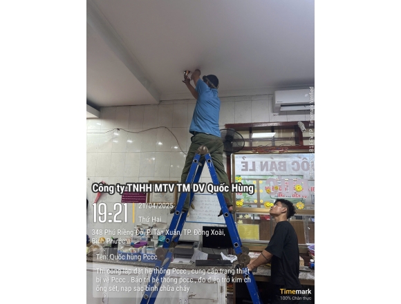 Thi công PCCC phòng khám Đa khoa Tâm Đức-Bình Phước