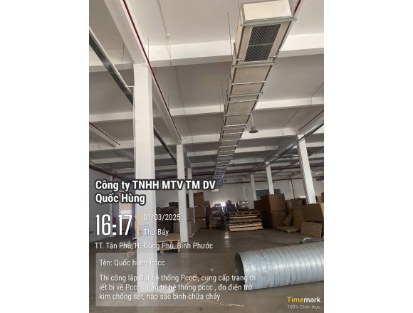 Thi công PCCC Cty FUQIANG kcn Đồng Phú