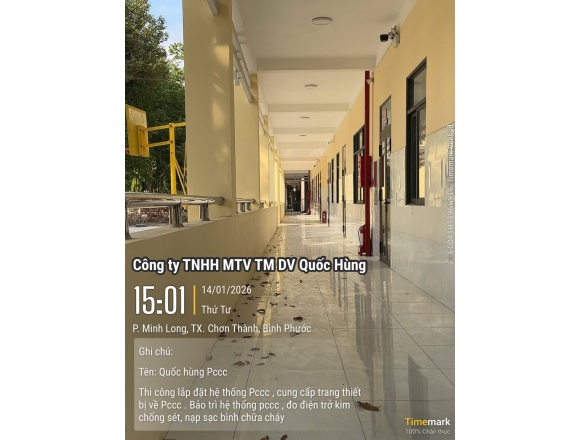 HỆ THỐNG PCCC TRƯỜNG TIỂU HỌC và THCS Minh LONG