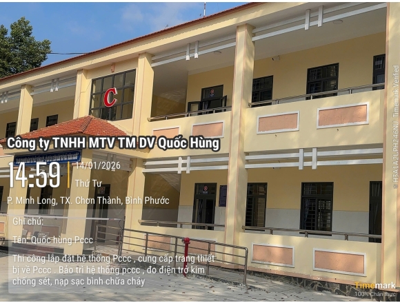 HỆ THỐNG PCCC TRƯỜNG TIỂU HỌC và THCS Minh LONG