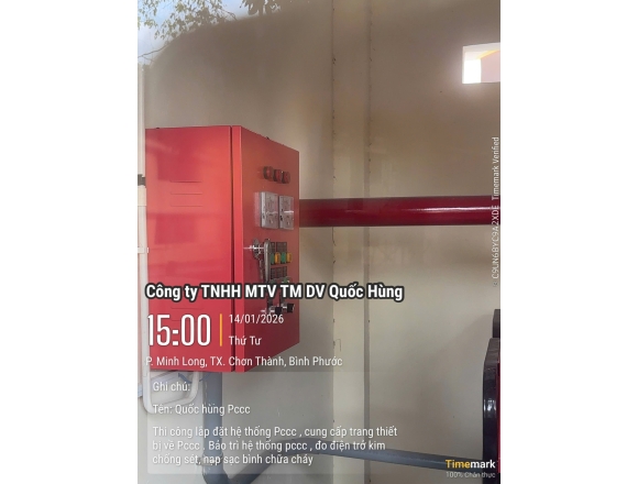 HỆ THỐNG PCCC TRƯỜNG TIỂU HỌC và THCS Minh LONG