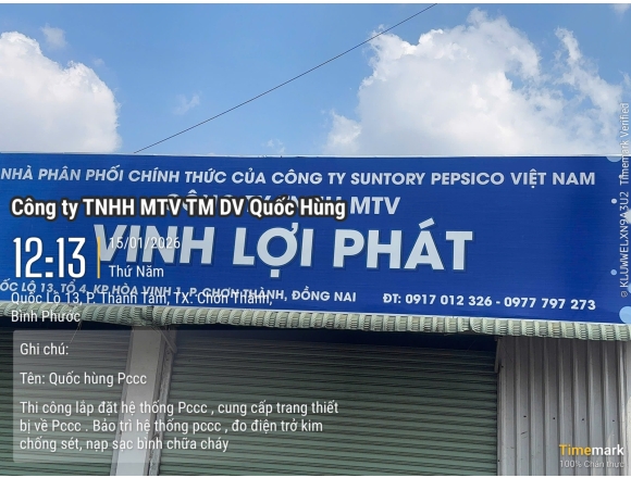 Tư vấn thiết kế thi công lắp đặt hệ thống pccc Công ty Vinh Lợi Phát