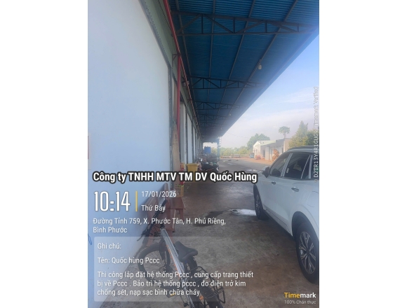 Thi công PCCC công ty hạt điều Tâm Đào - Bình Phước