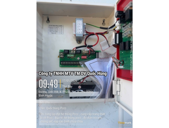 Thi công PCCC công ty hạt điều Tâm Đào - Bình Phước