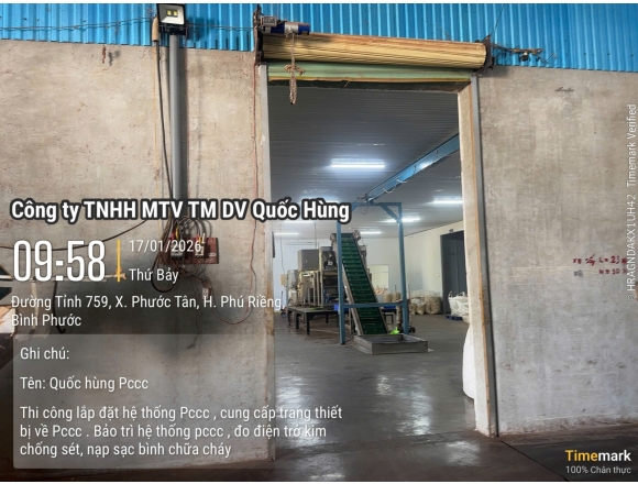 Thi công PCCC công ty hạt điều Tâm Đào - Bình Phước