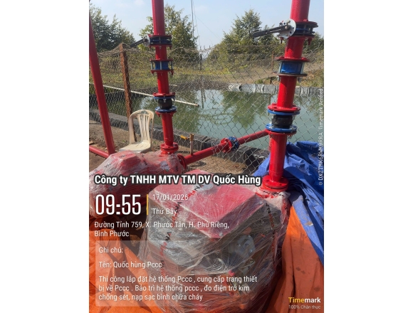 Thi công PCCC công ty hạt điều Tâm Đào - Bình Phước