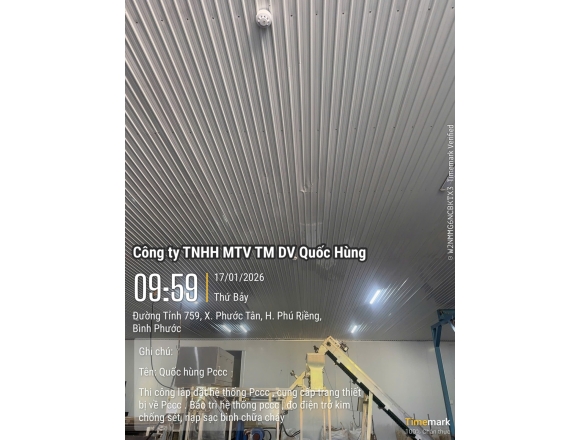 Thi công PCCC công ty hạt điều Tâm Đào - Bình Phước