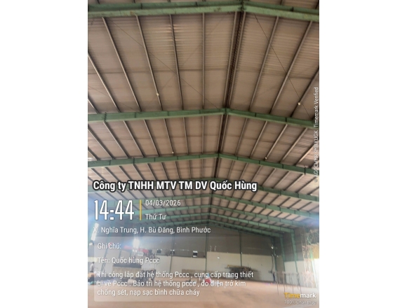 Thi công PCCC nhà xưởng tại Bù Đăng Bình Phước uy tín, đúng chuẩn