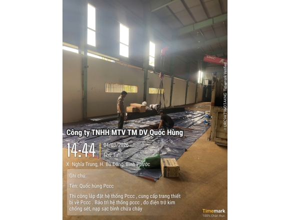 Thi công PCCC nhà xưởng tại Bù Đăng Bình Phước uy tín, đúng chuẩn