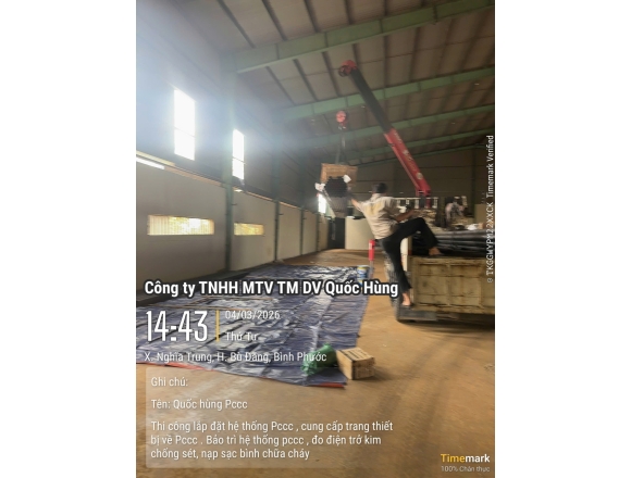 Thi công PCCC nhà xưởng tại Bù Đăng Bình Phước uy tín, đúng chuẩn