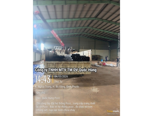 Thi công PCCC nhà xưởng tại Bù Đăng Bình Phước uy tín, đúng chuẩn