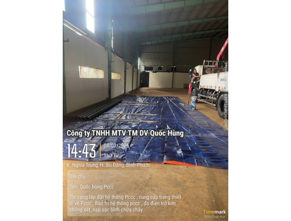 Thi công PCCC nhà xưởng tại Bù Đăng Bình Phước uy tín, đúng chuẩn