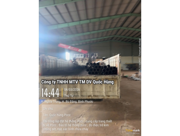 Thi công PCCC nhà xưởng tại Bù Đăng Bình Phước uy tín, đúng chuẩn