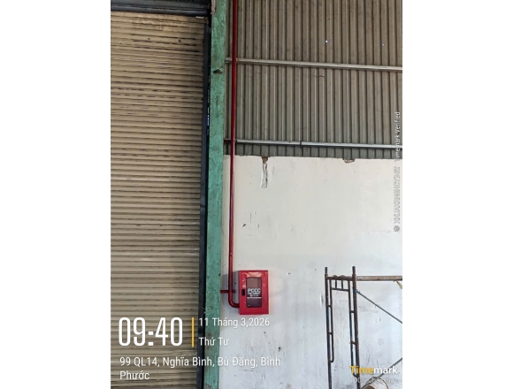 Thi công lắp đặt hệ thống PCCC tại Bù Đăng Bình Phước cho kho xưởng, cơ sở sản xuất