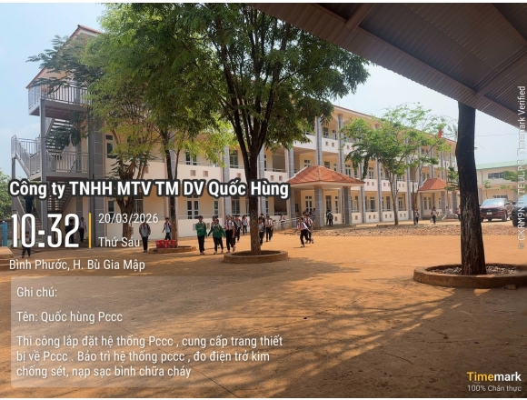 Vận hành nghiệm thu hệ thống PCCC Trường Tiểu học Đakia C Đồng Xoài Bình Phước