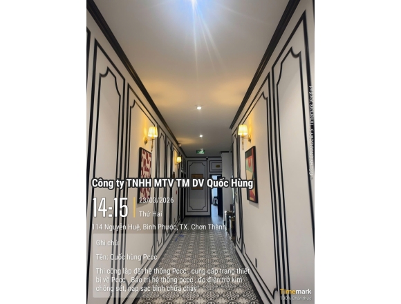 Lắp đặt và nghiệm thu hệ thống PCCC tại Trọng Phát Hotel Chơn Thành Bình Phước